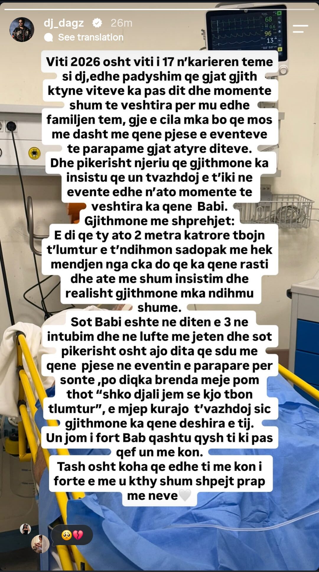 Ndahet nga jeta babai i DJ Dagz, vetëm pak ditë pasi artisti tregoi se