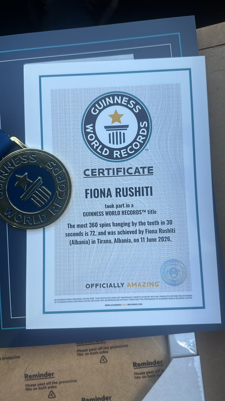 Akrobatja Fiona Rushiti hyn në Guinness